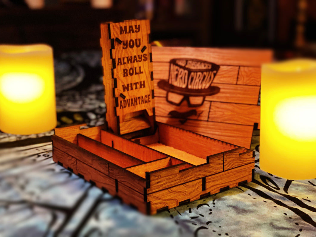 70s Rec-Room Nerd Circus Dice Box