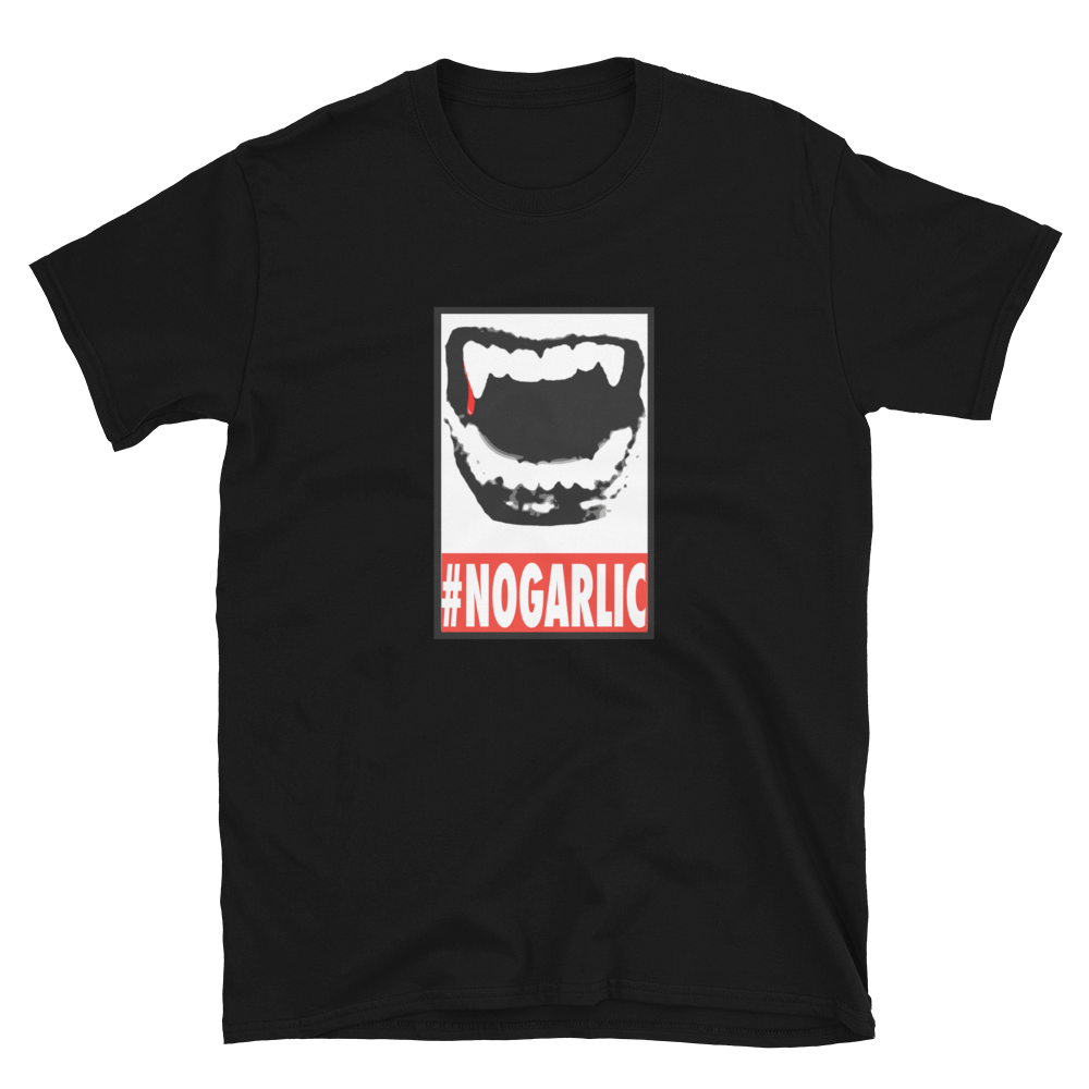 Drac #NoGarlic  Short-Sleeve Unisex short sleeve t-shirt